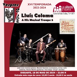 Vespres de Jazz - Lluís Coloma & His Musical Troupe 5