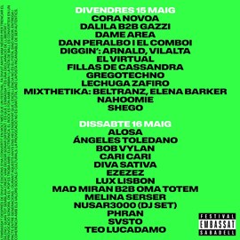 Festival Embassa't 2026 Entrada Dissabte 16