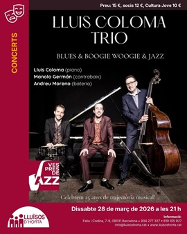 Vespres de Jazz - Lluís Coloma Trio