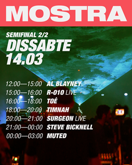 Festival MOSTRA: Dissabte 14/03