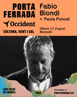 FESTIVAL PORTA FERRADA OCCIDENT: Fabio Biondi & Paola Poncet