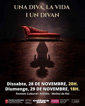 UNA DIVA, LA VIDA I UN DIVAN. Companyia Filagarsa