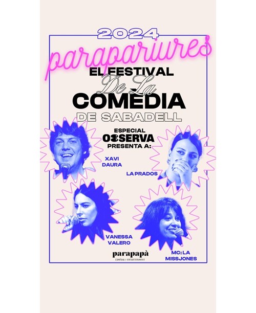 FESTIVAL OBSERVA: Xavi Daura, La Prados, Vanessa Valero i La Missjones