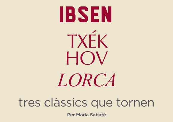 Ibsen, Txékhov i Lorca: tres clàssics que tornen