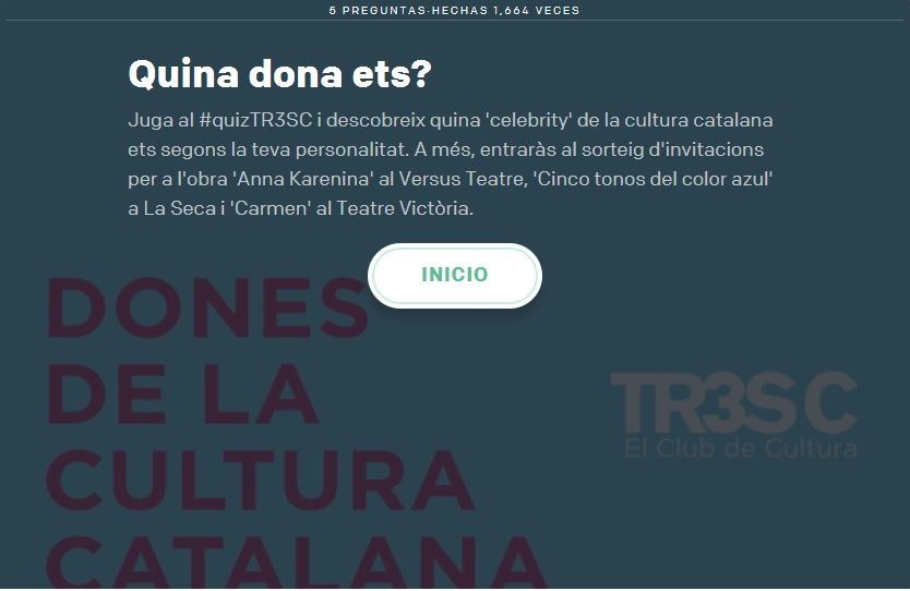 Quiz TR3SC: Quina dona de la cultura catalana ets?